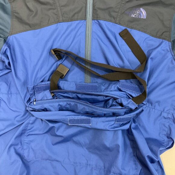 The North Face Boys Blue Windbreaker Rain Jacket Size XL Outdoor Hiking Camping - Picture 6 of 16